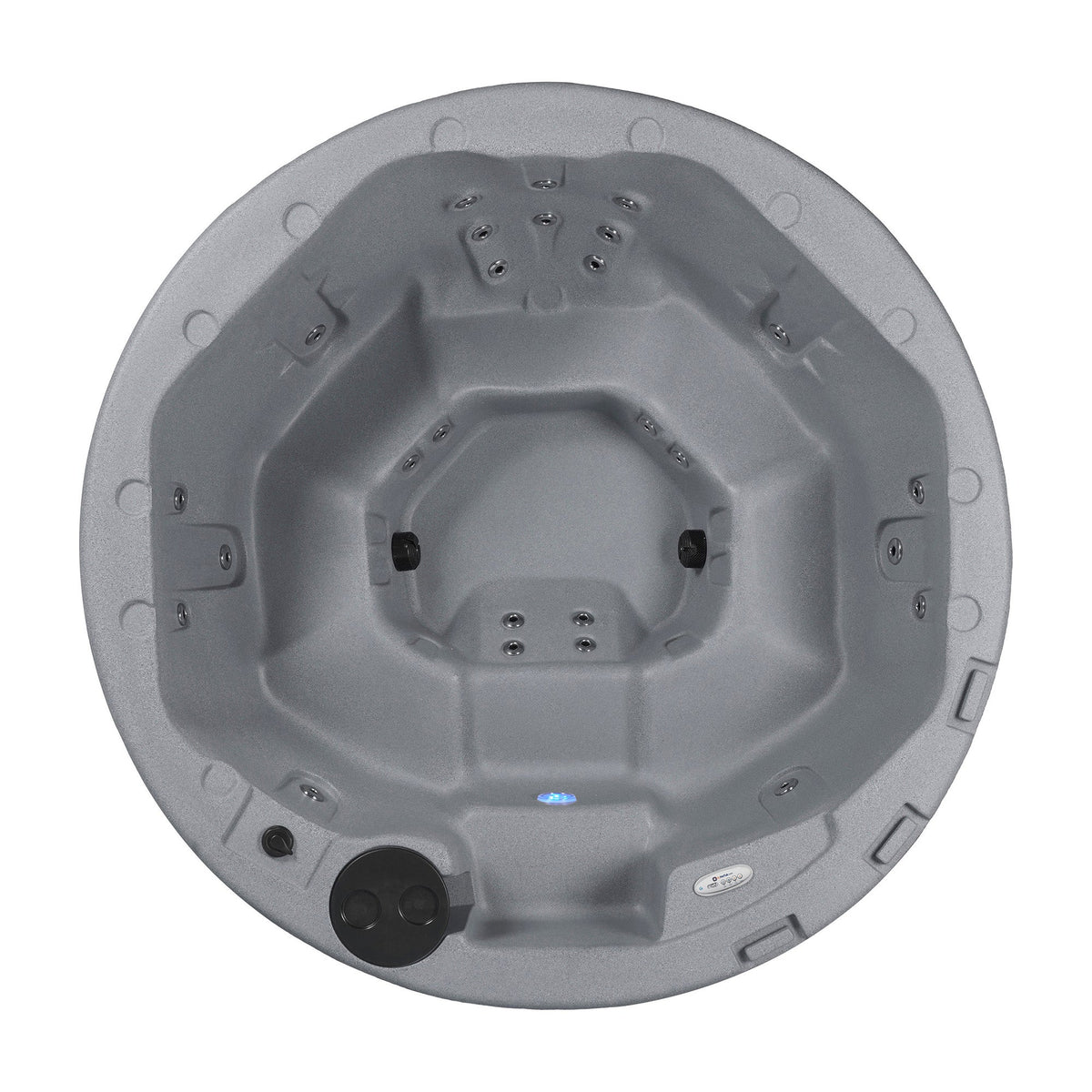 Gray hot tub on a white background #color_gray