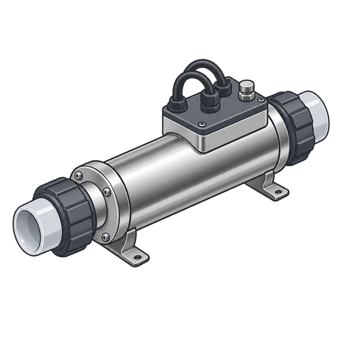 Stainless Steel Heater Icon