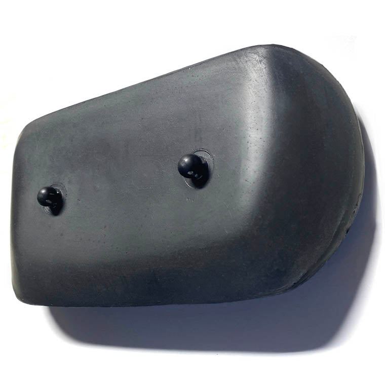 Back view of black spa pillow with 2 attachment pegs