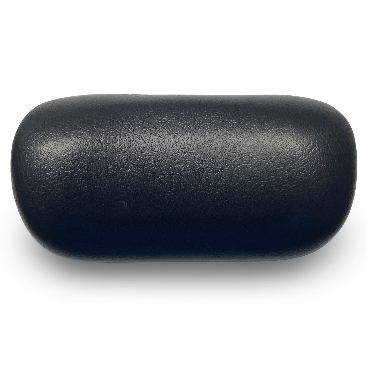 Front view of black spa pillow on white background