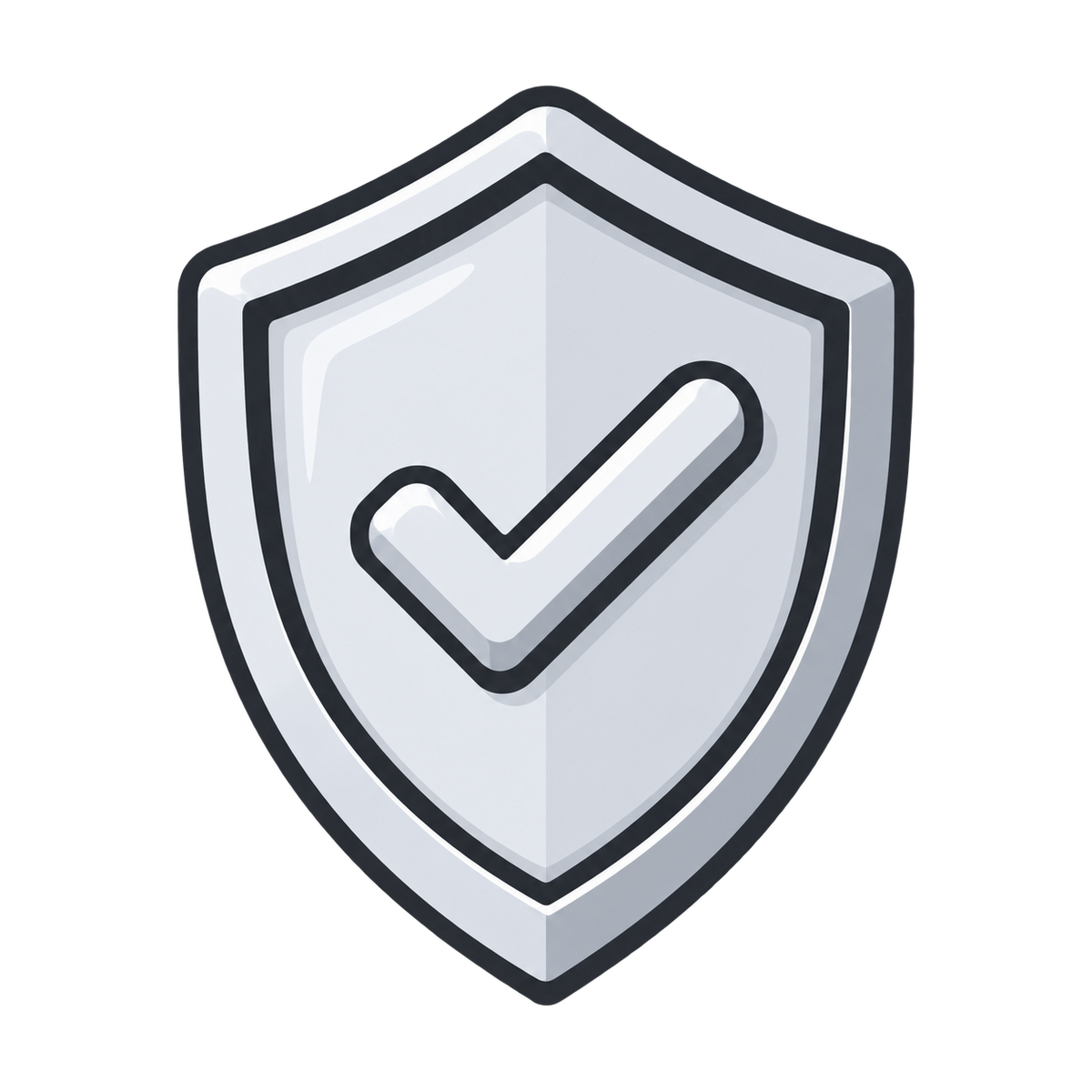 shield icon with checkmark indicating warranty