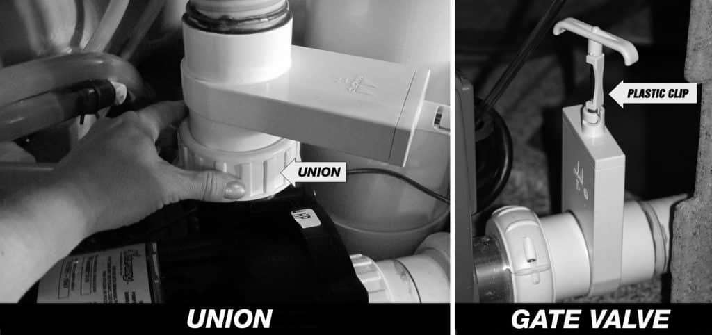 Getting Your Spa Up and Running-union-gate valve image
