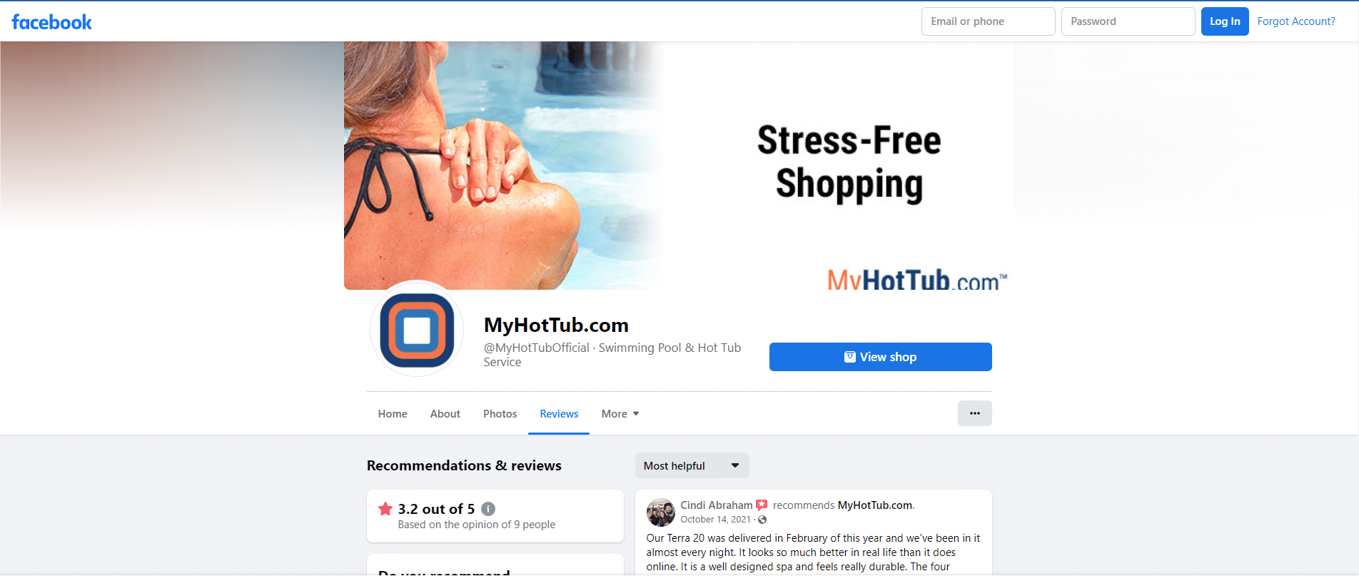Where Can I Review MyHotTub?-FB Review