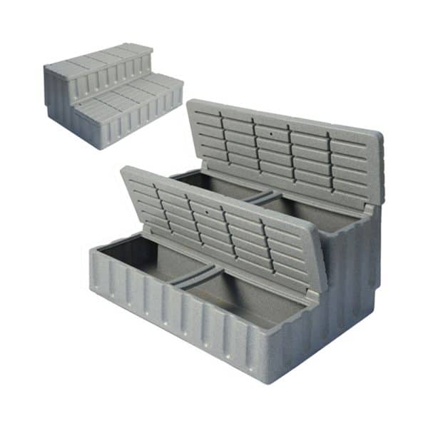 Grey Granite Storage Steps