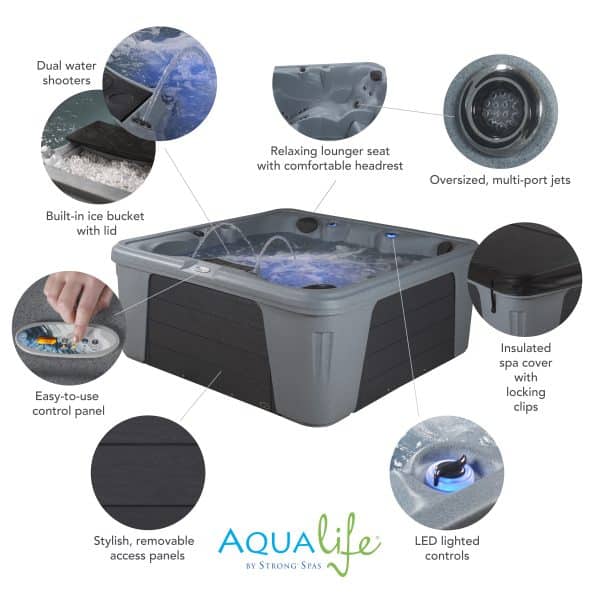 Palm Beach 30 Jet, 6-Person Plug ‘n Play Hot Tub Spa 3