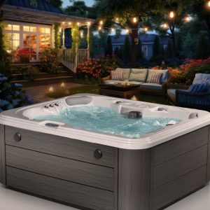 Excellence 41 Jet, 3-4 Person Lounger Hot Tub Spa with Bluetooth Stereo & Ozone