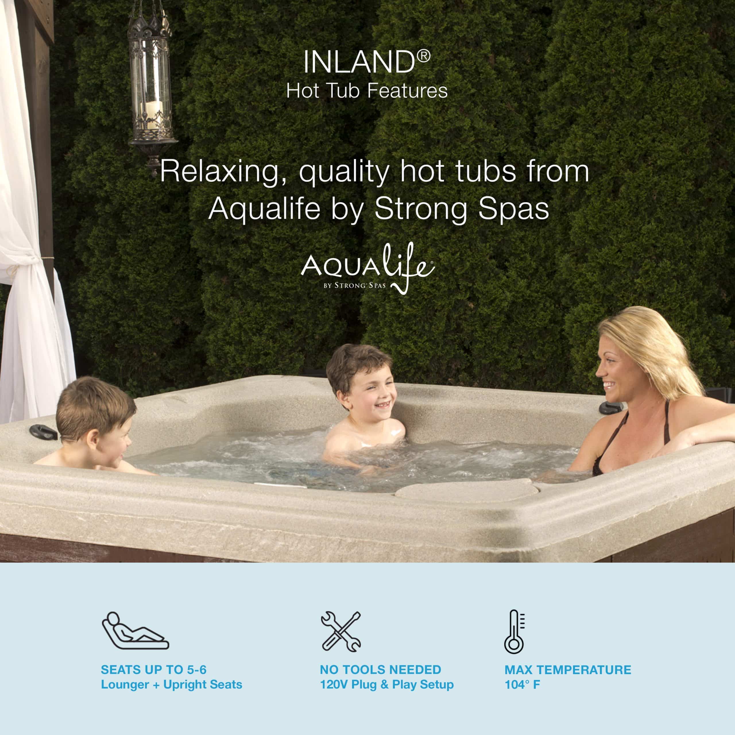Inland® 24 Jet, 5-6 Person Plug ‘n Play Hot Tub Spa 8 Inland® 24 Jet, 5-6 Person Plug ‘n Play Hot Tub Spa 8