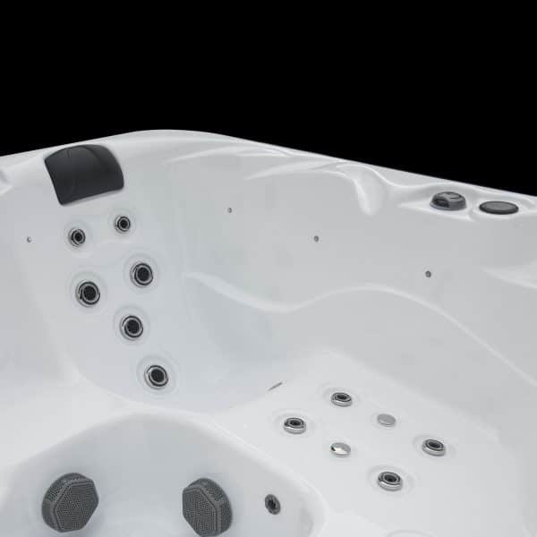 Surfaces 36 Jet, 3-4 Person Double Lounger Hot Tub Spa with Bluetooth Stereo & Ozone 6