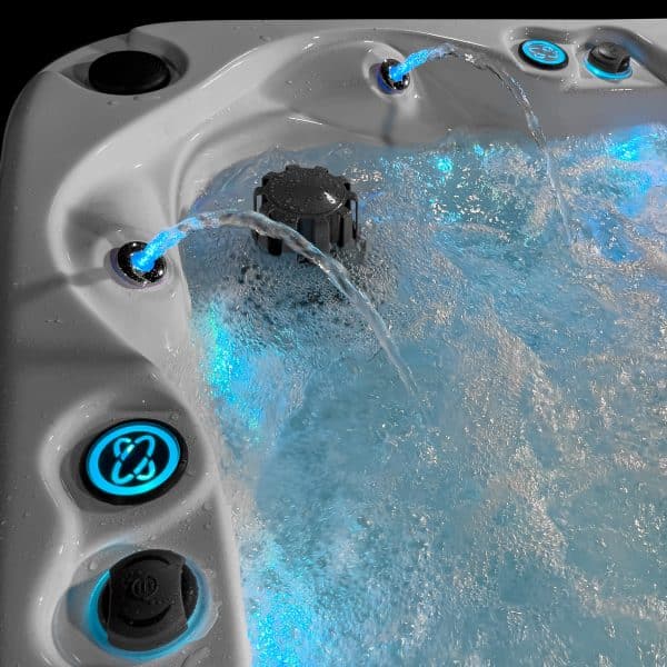 Surfaces 36 Jet, 3-4 Person Double Lounger Hot Tub Spa with Bluetooth Stereo & Ozone 8